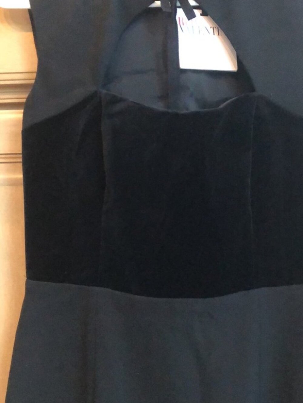 New RED Valentino high neck cutout corset velvet bodice fit and flare minidress - Picture 11 of 16